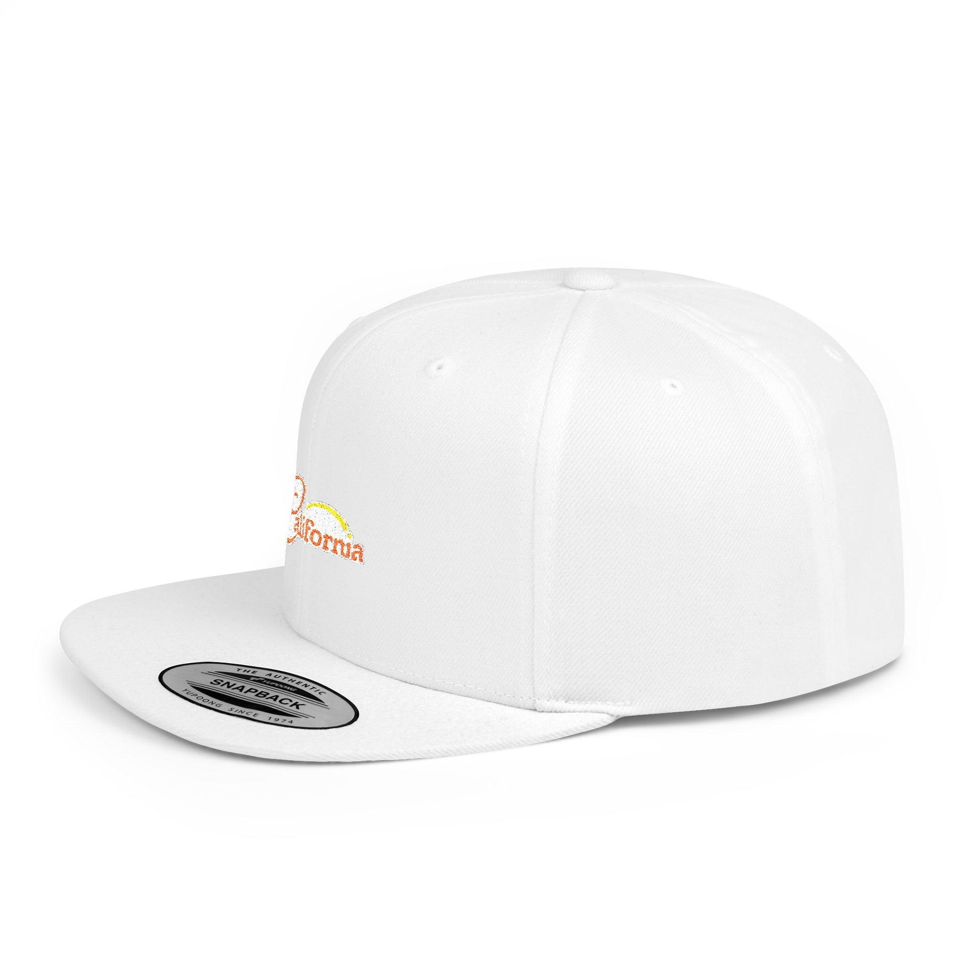 California Sunset Flat Bill Snapback - snazzymerch