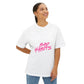 Sun and Waves Minimalist Oversized Boxy Tee Printify