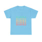 Retro Pop Lines Unisex Heavy cotton tee Printify