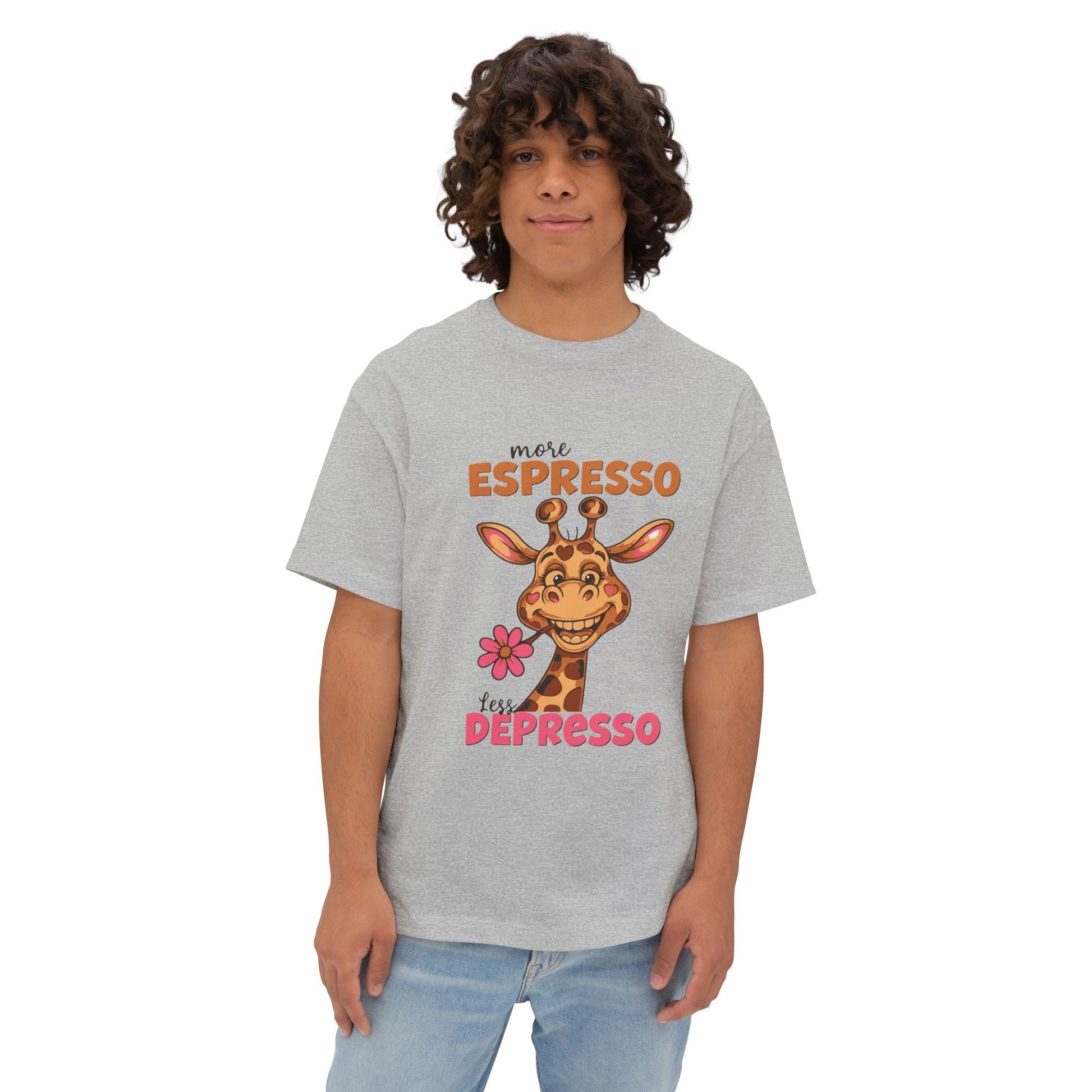 Oversized boxy Tee – Snazzy Espresso Edition Printify