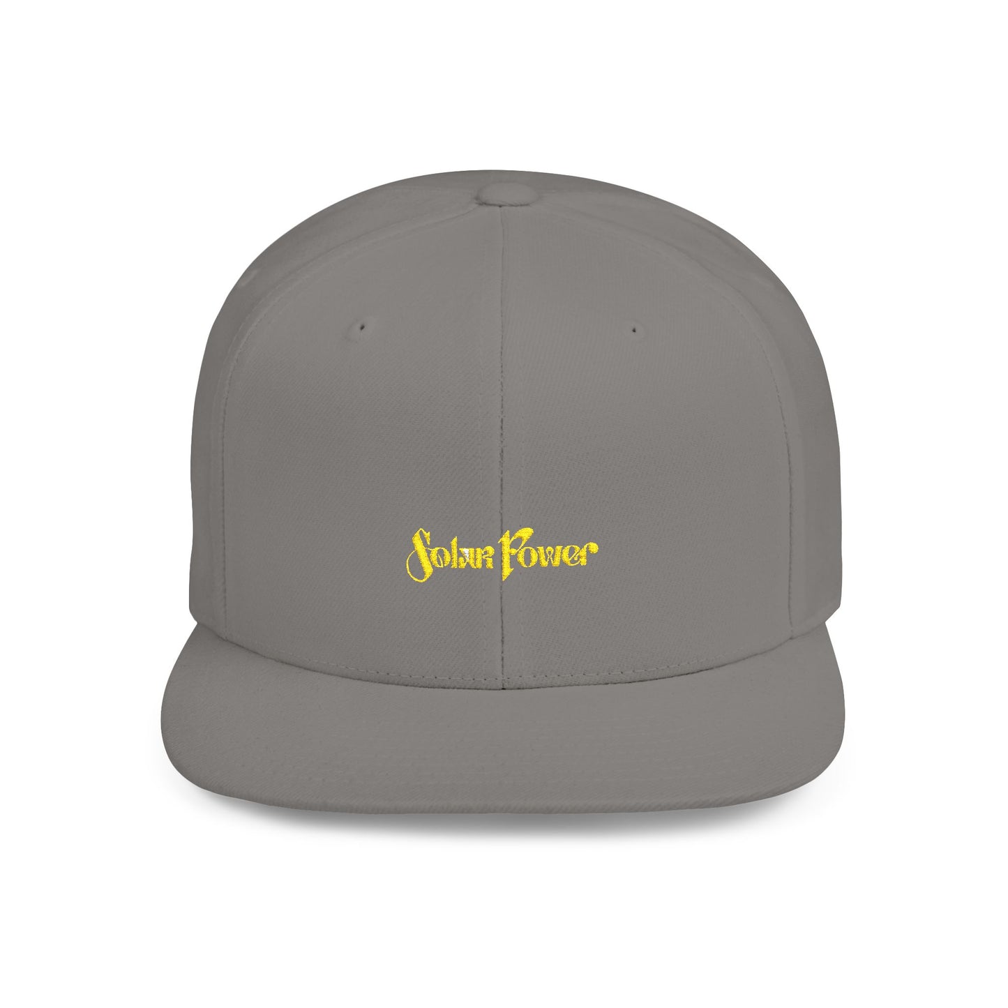 Solar Power Retro Flat Bill Snapback - snazzymerch