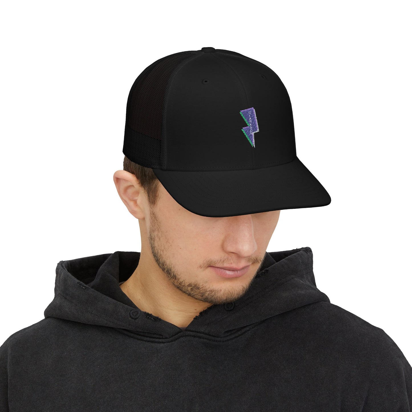 Neon Bolt Energy Snapback Trucker cap Printify