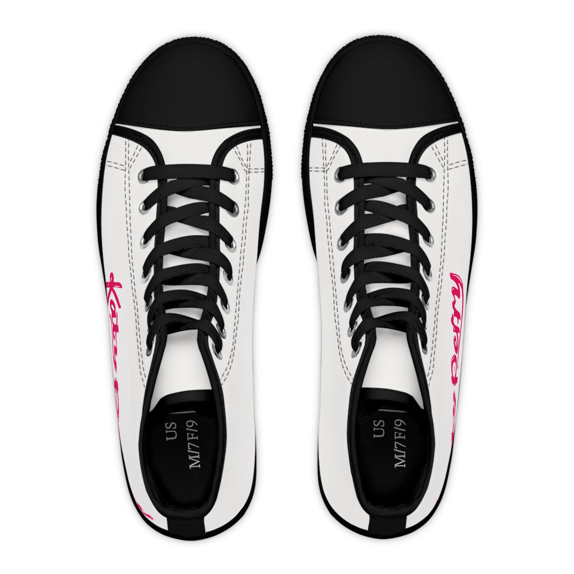 Katy Perry Pop Signature – Women's High Top Top Sneakers Printify