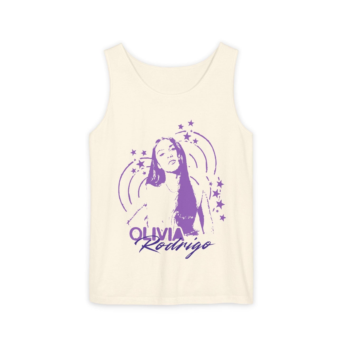Olivia Rodrigo Star Portrait-Dyed Tank Top Printify