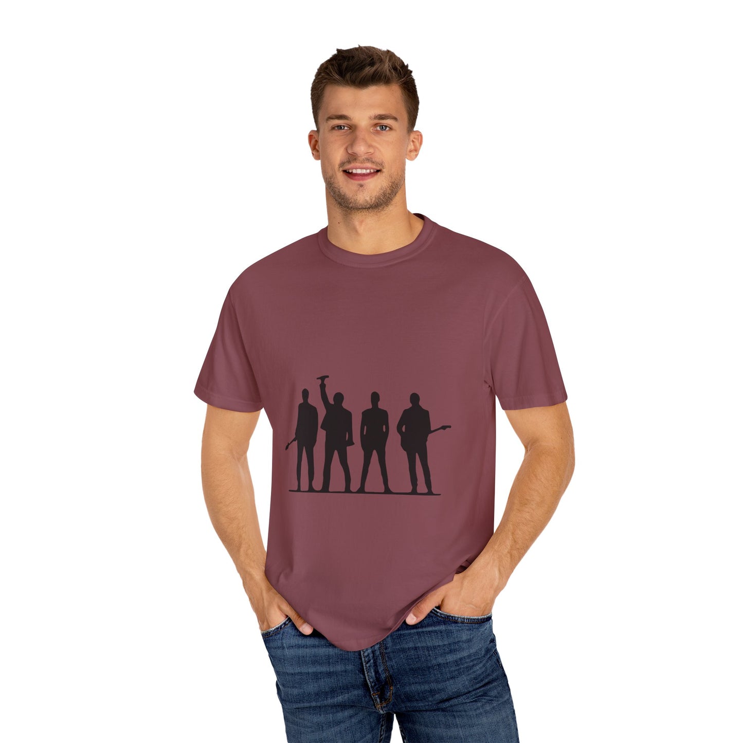 Retro Rock Vibes Unisex Garment-Dyed T-shirt - snazzymerch