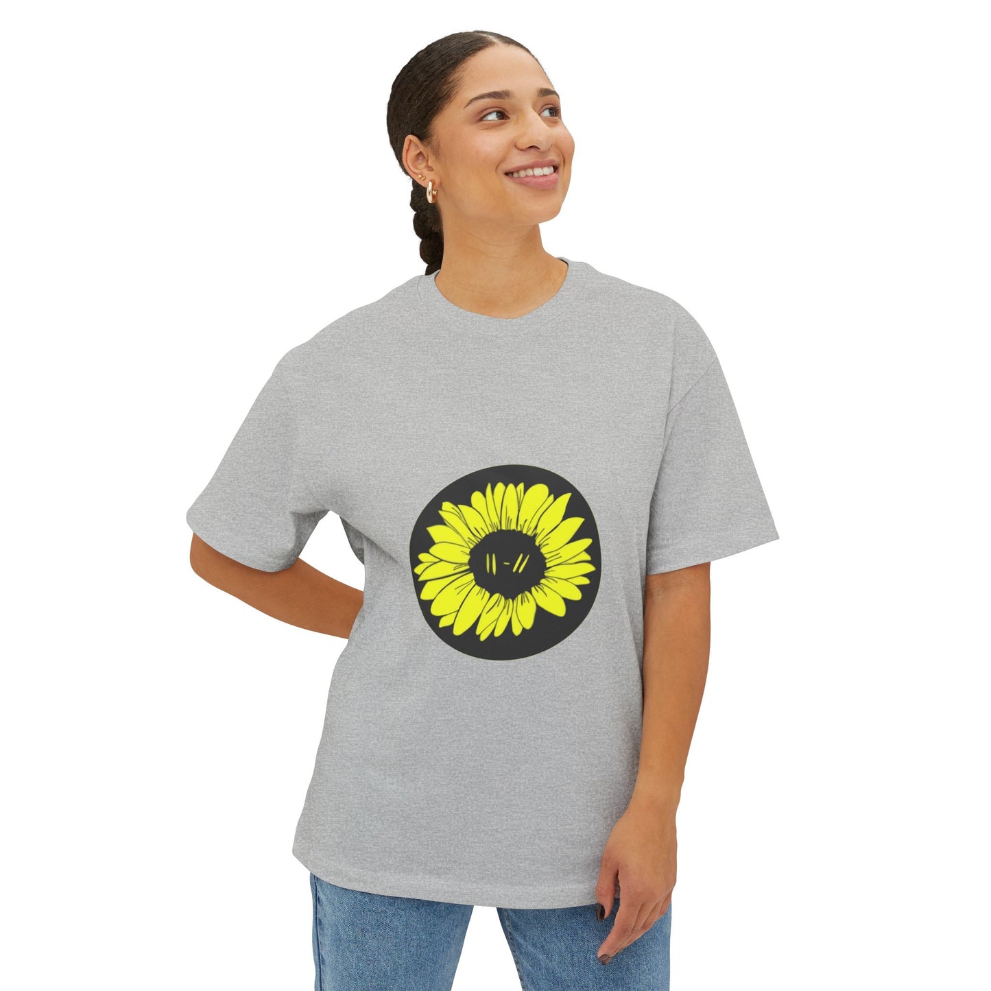 Bloom Aura Unisex Oversized Boxy Tee - snazzymerch