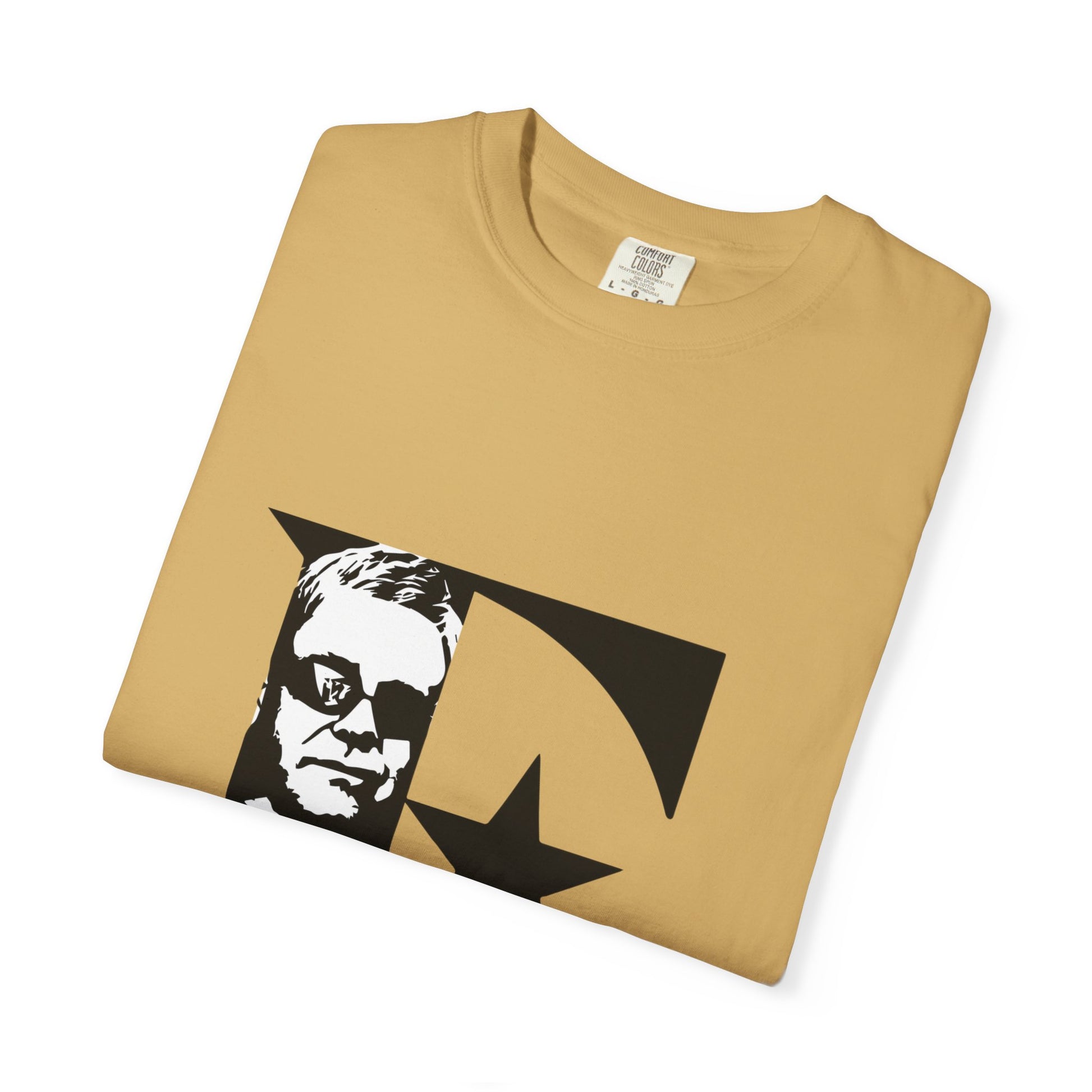 Black & White Portrait Unisex Garment-Dyed T-shirt - snazzymerch