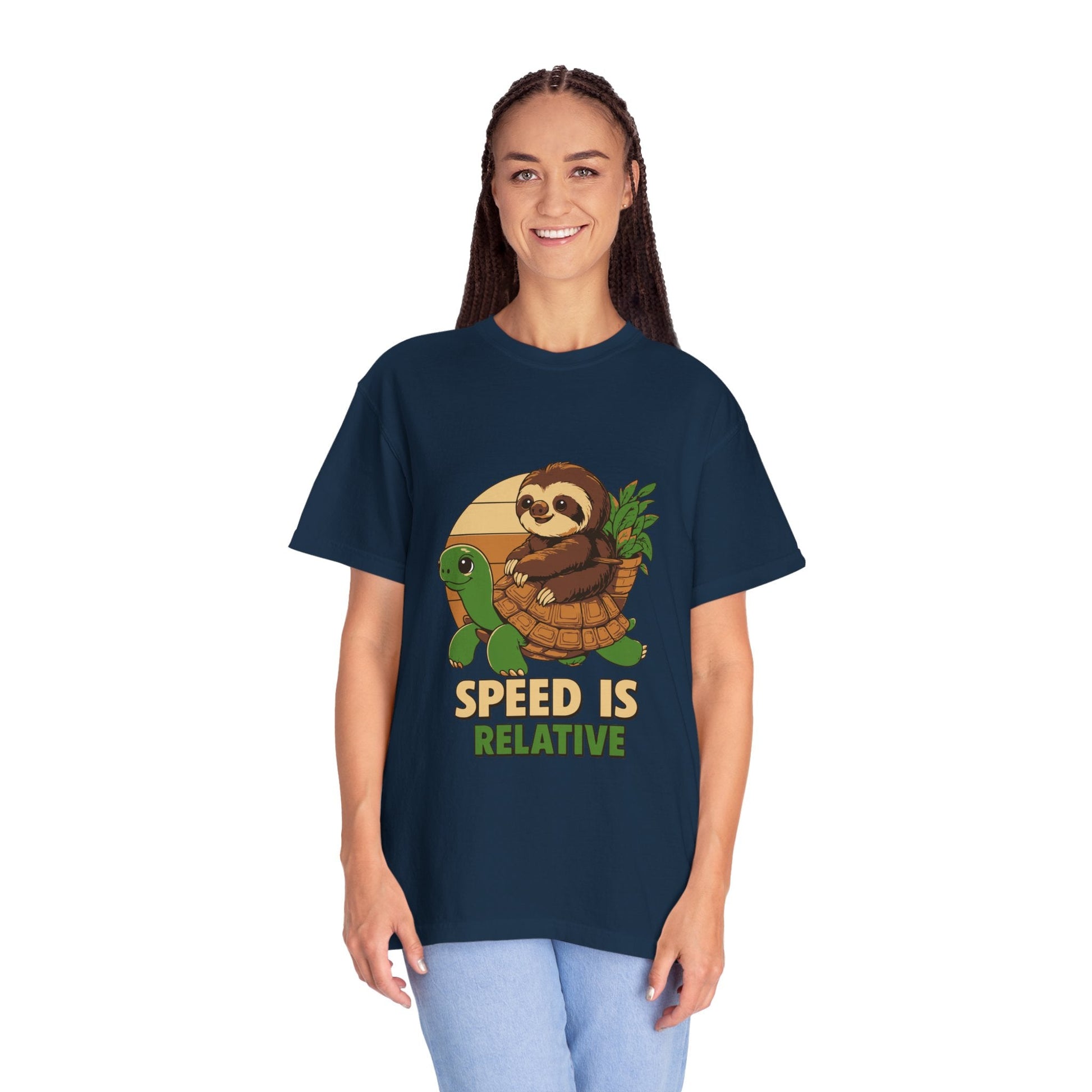 Dyed T-shirt – Snazzy Speed Edition Printify