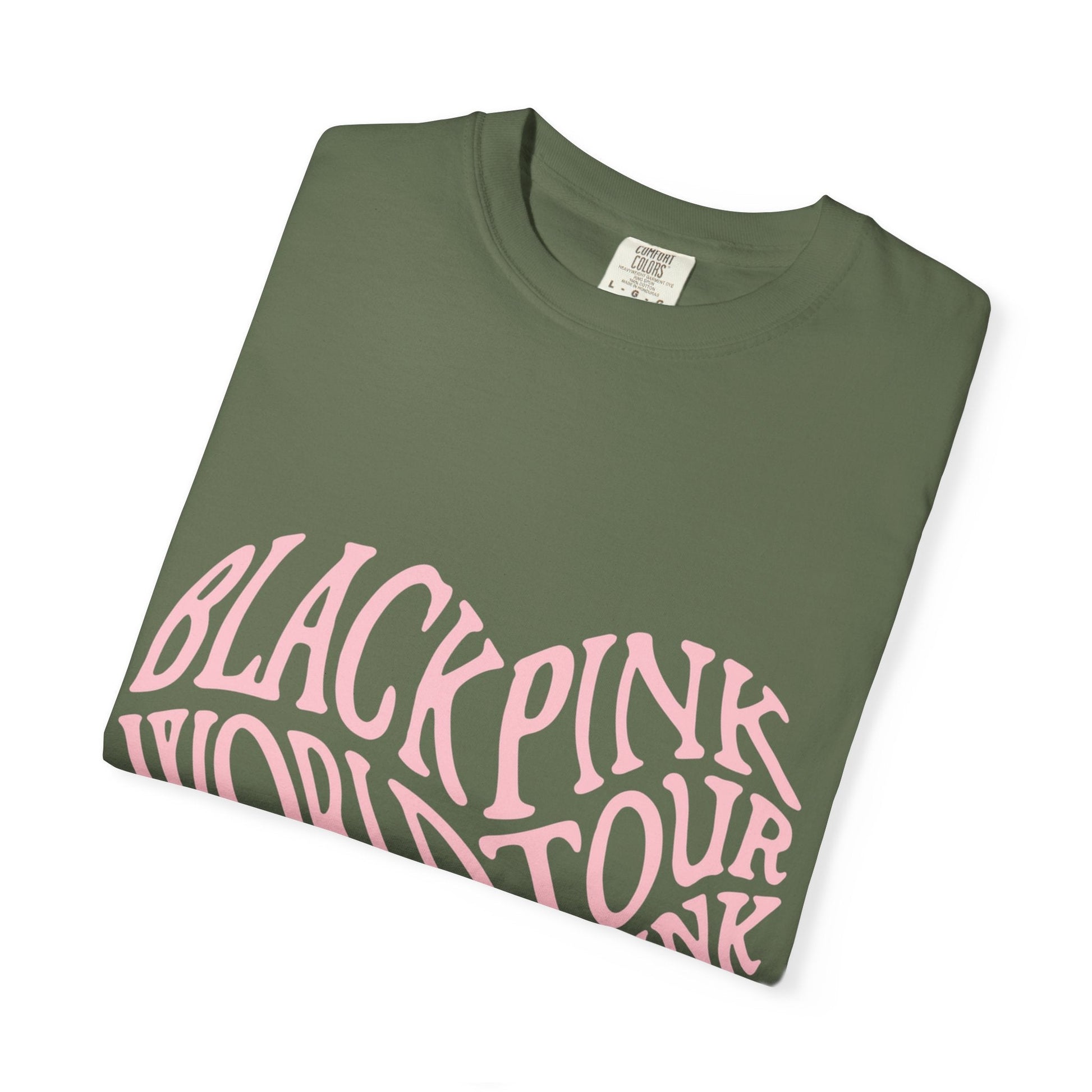 Born Pink Heart Typography – Dyed T-shirt Printify