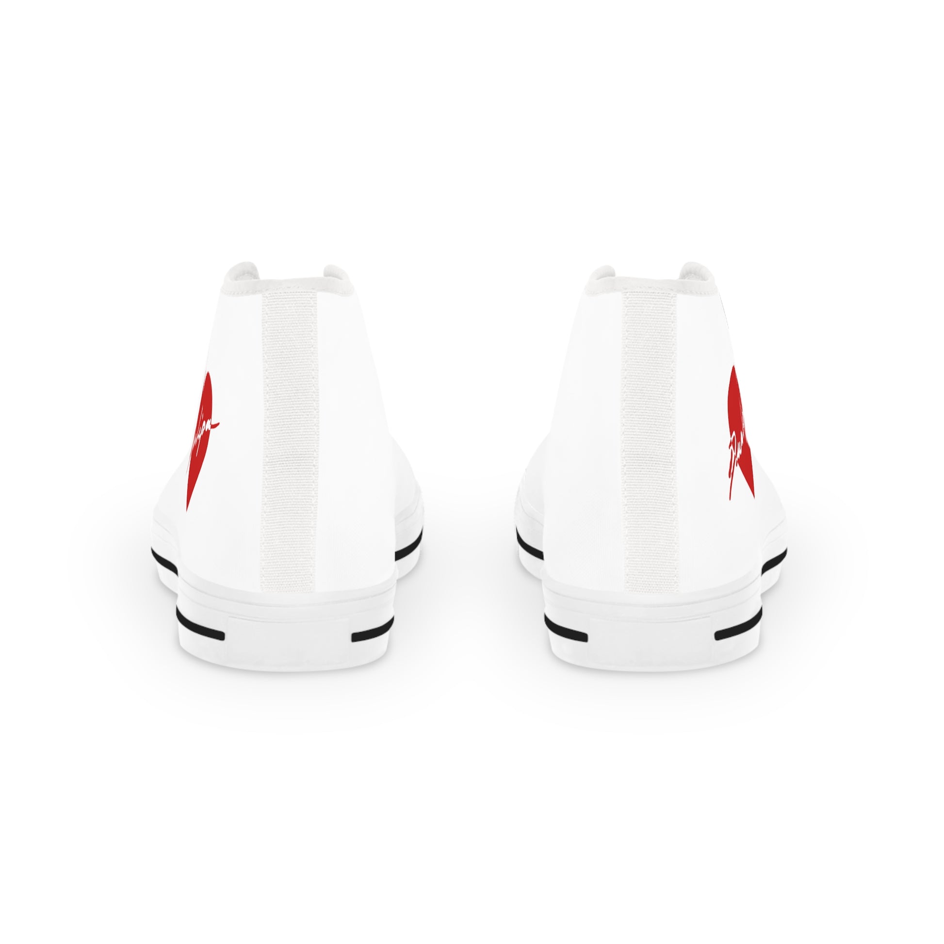 Love Signature Heart High Top Sneakers - snazzymerch