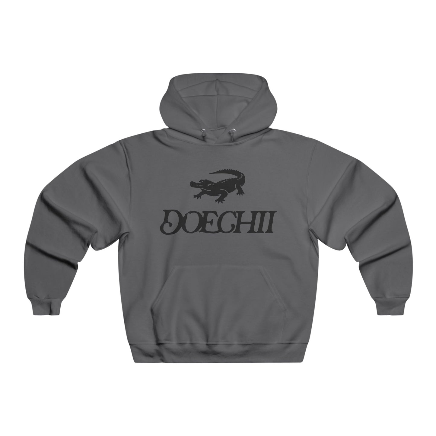 Red Typography Men's NUBLEND® Hooded Sweatshirt - snazzymerch