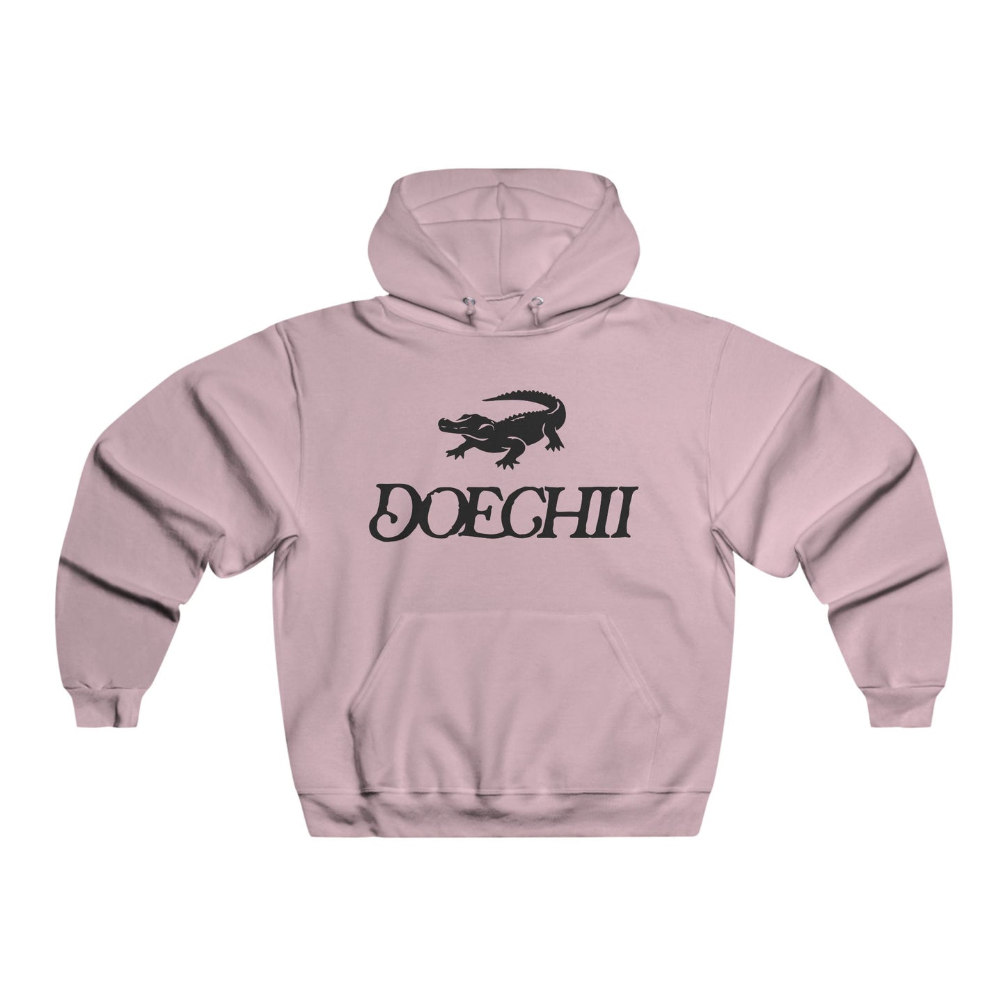 Red Typography Men's NUBLEND® Hooded Sweatshirt - snazzymerch