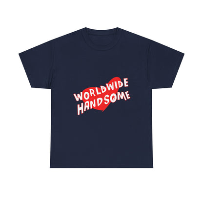 Worldwide Handsome Heart Unisex Heavy Cotton Tee Printify