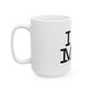 Clean Block Ceramic Mug, (11oz, 15oz) - snazzymerch