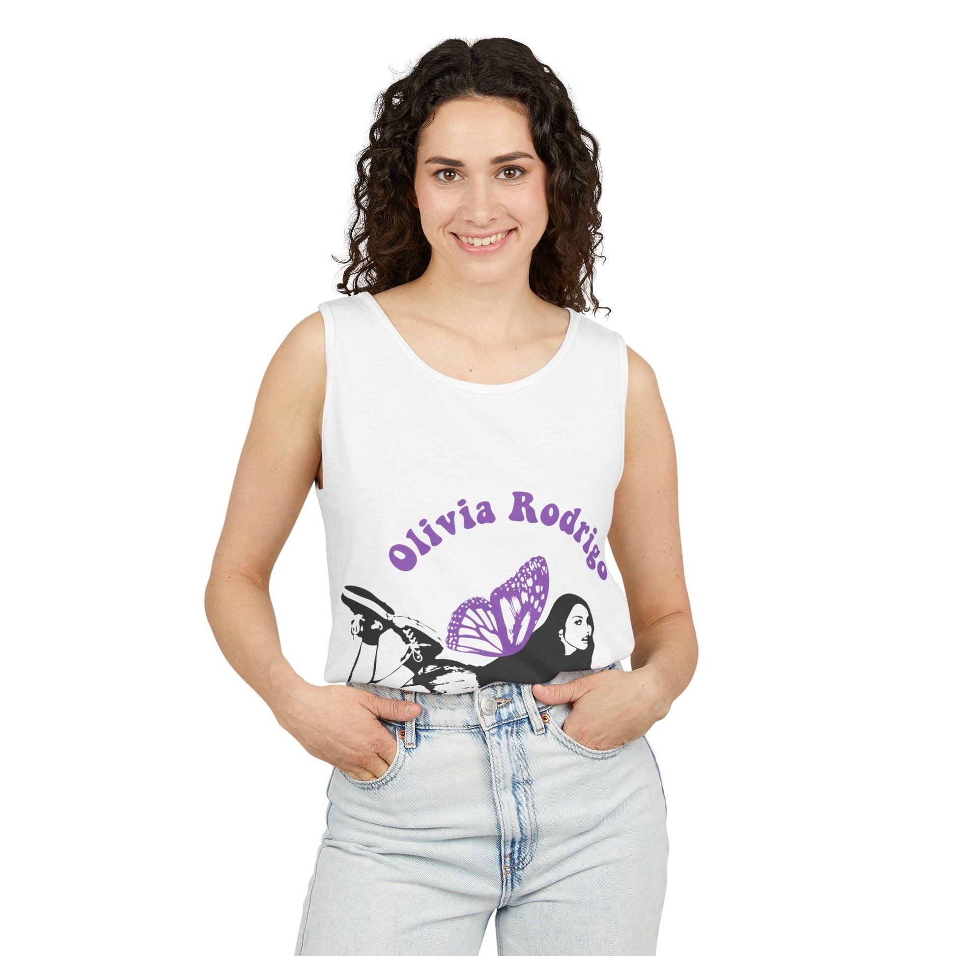 Olivia Rodrigo Butterfly Arc-Dyed Tank Top Printify