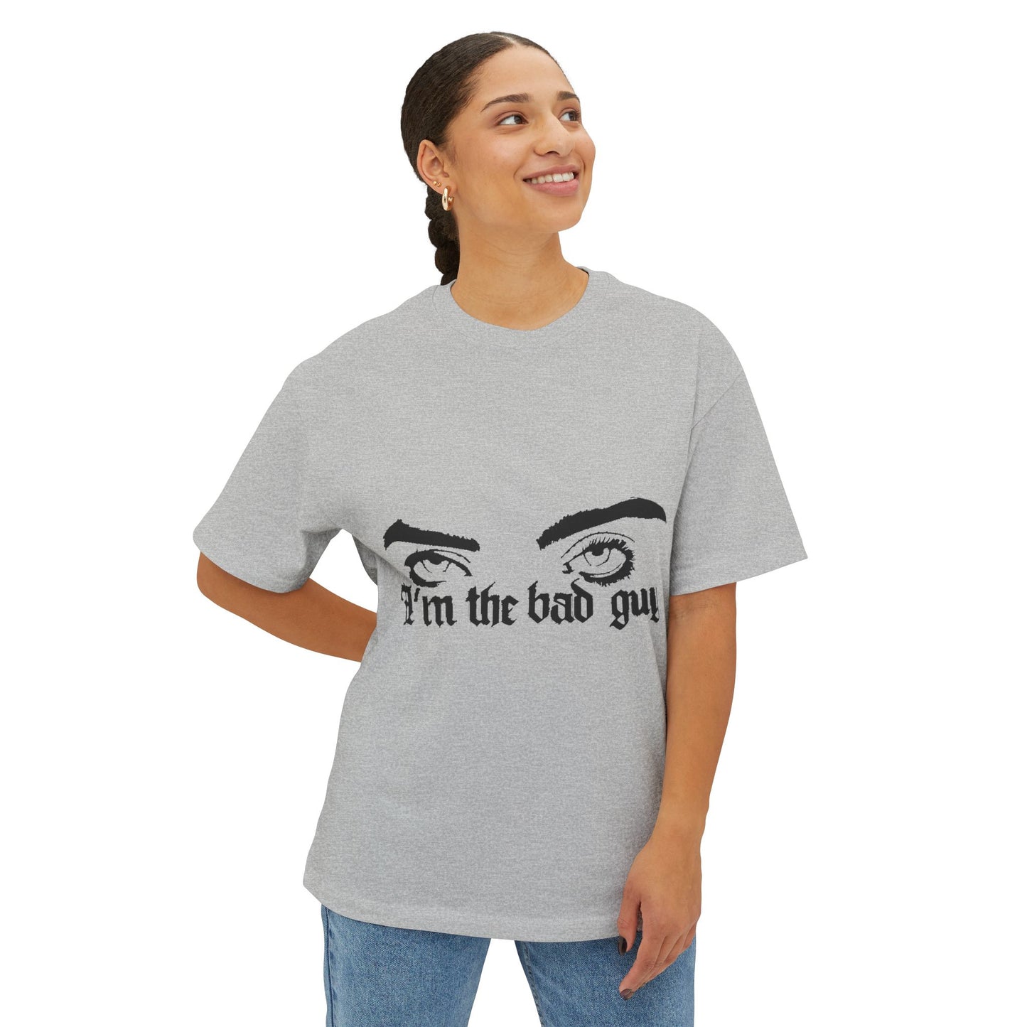 Billie Eilish Inspired Oversized T-Shirt – Eyes & Shadows Gothic Edition Printify