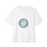Midnight Vinyl Vibes Unisex Oversized Boxy Tee - snazzymerch