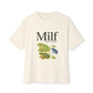 Unisex Oversized Tee – Snazzy Funny Milf Edition Printify