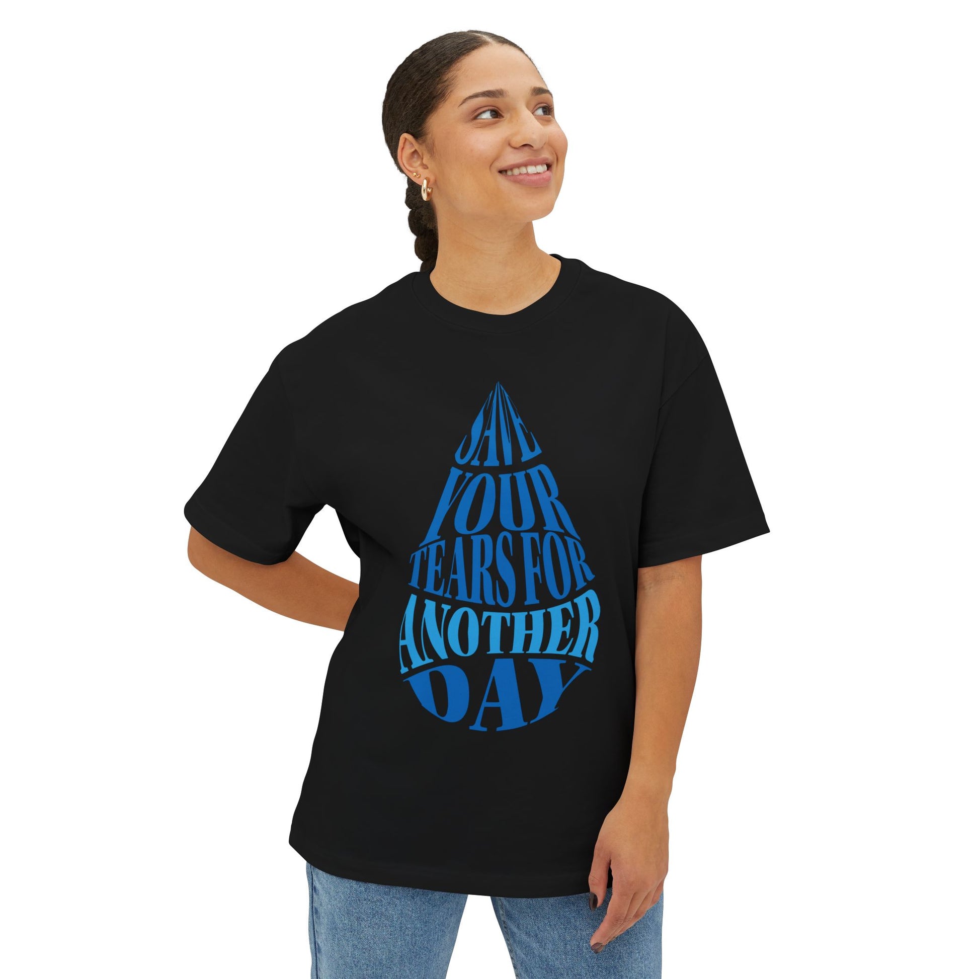 Tears of Tomorrow Unisex Oversized Boxy Tee - snazzymerch