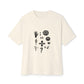 Ocean Wave with Heart Outline Oversized Boxy Tee Printify