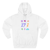 Symbols of 17 Aesthetic Three-Panel Fleece Hoodie - snazzymerch