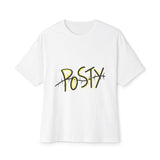 Abstract Black Barbed Wire Unisex Oversized Boxy Tee Printify