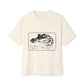 Bold Outline Typography Unisex Oversized Boxy Tee - snazzymerch