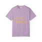 Take Care Gold Script Dyed Tshirt Printify