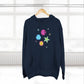 Color Pop Charm Patch Three-Panel Fleece Hoodie - snazzymerch