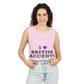 I Love British Accents-Dyed Tank Top Printify