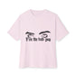 Billie Eilish Inspired Oversized T-Shirt – Eyes & Shadows Gothic Edition Printify