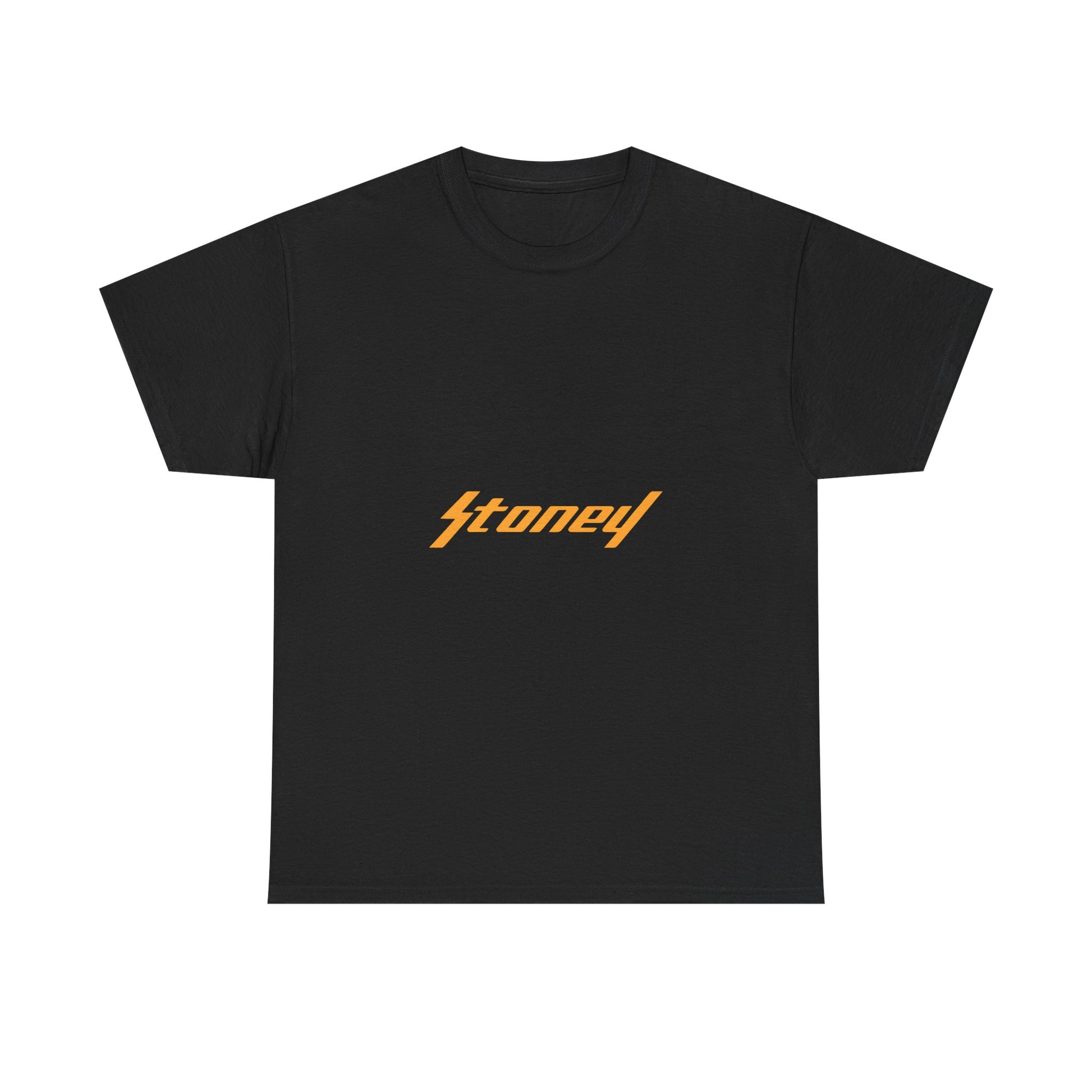 Orange Lightning Text Logo Unisex Heavy cotton Tee Printify