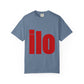 Billie Eilish Inspired Dyed T-shirt – Bold Red Block Edition Printify