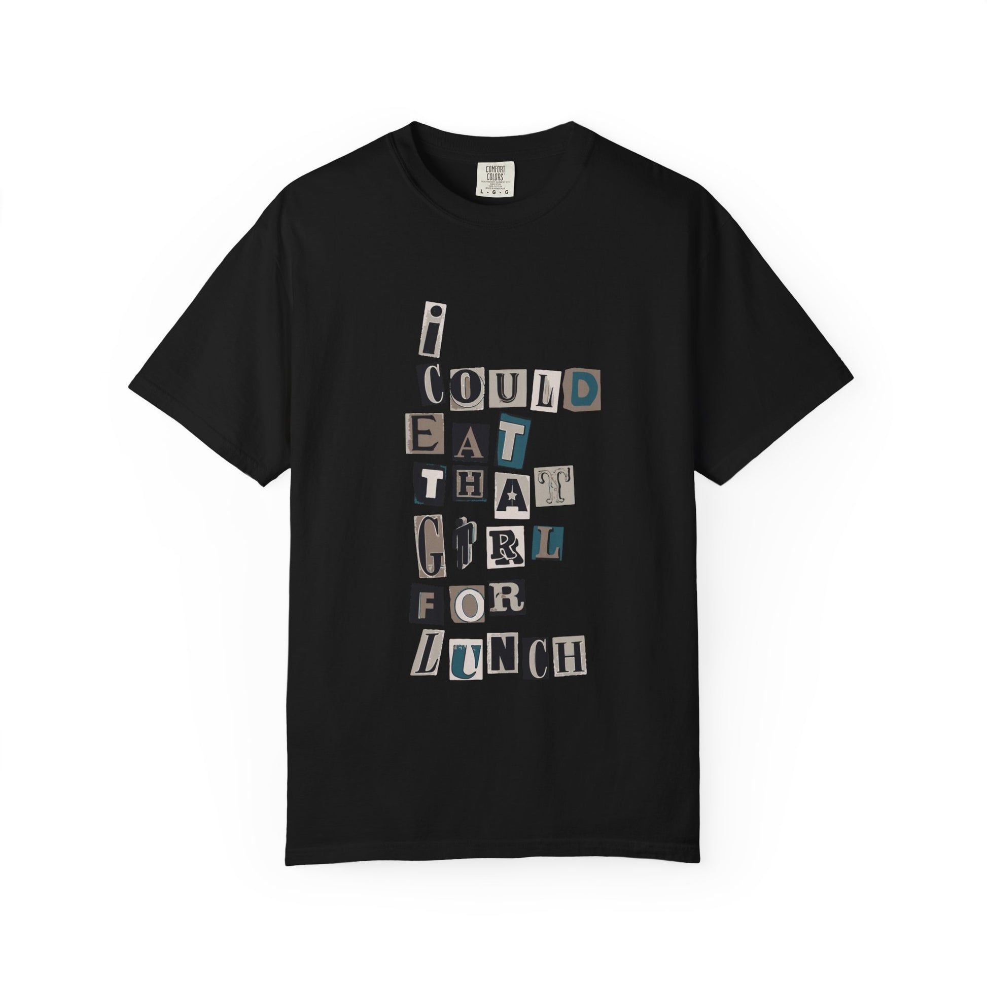 Billie Eilish Inspired Dyed T-shirt – Mixed Message Collage Edition Printify