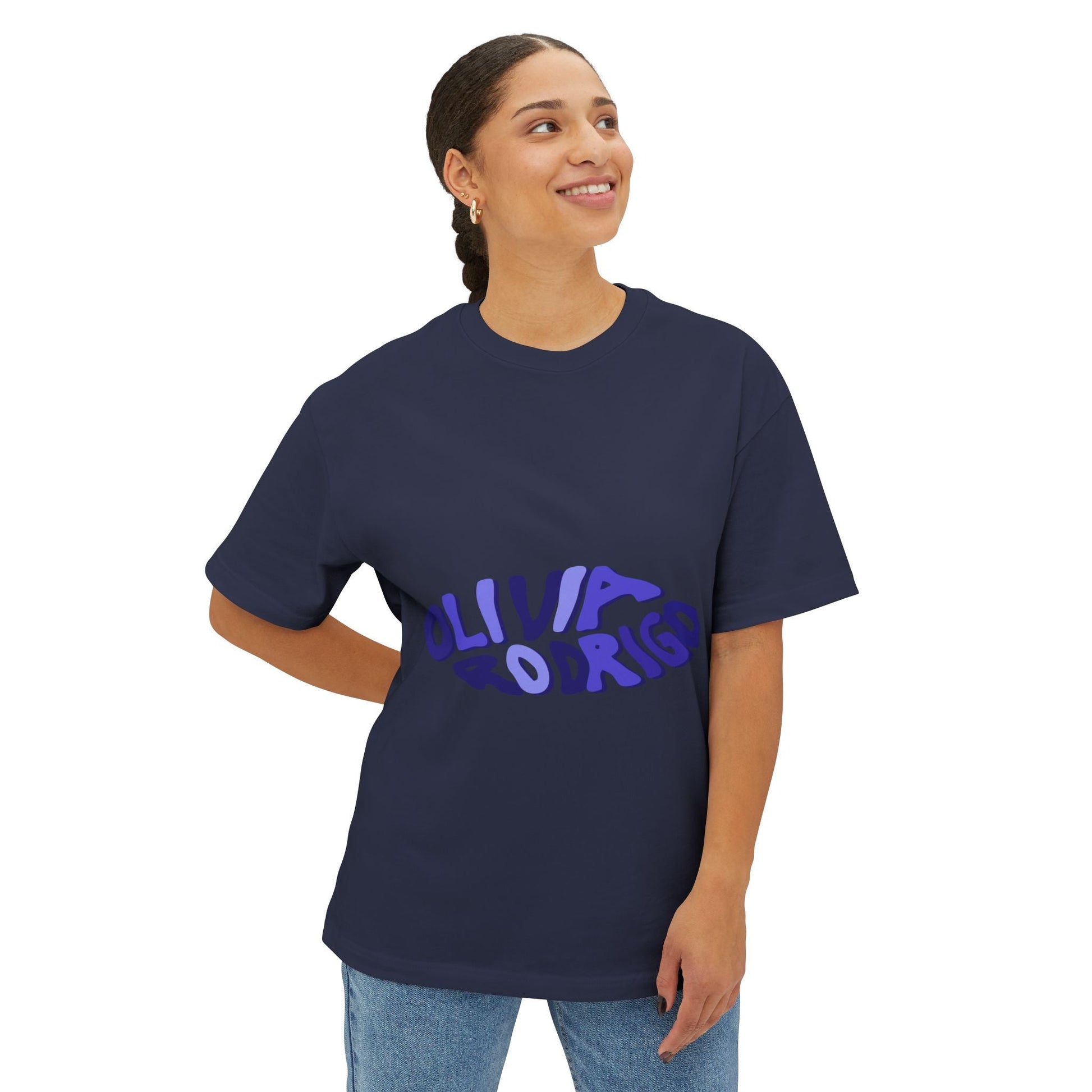 Olivia Rodrigo Wavy Text-Oversized Tee Printify