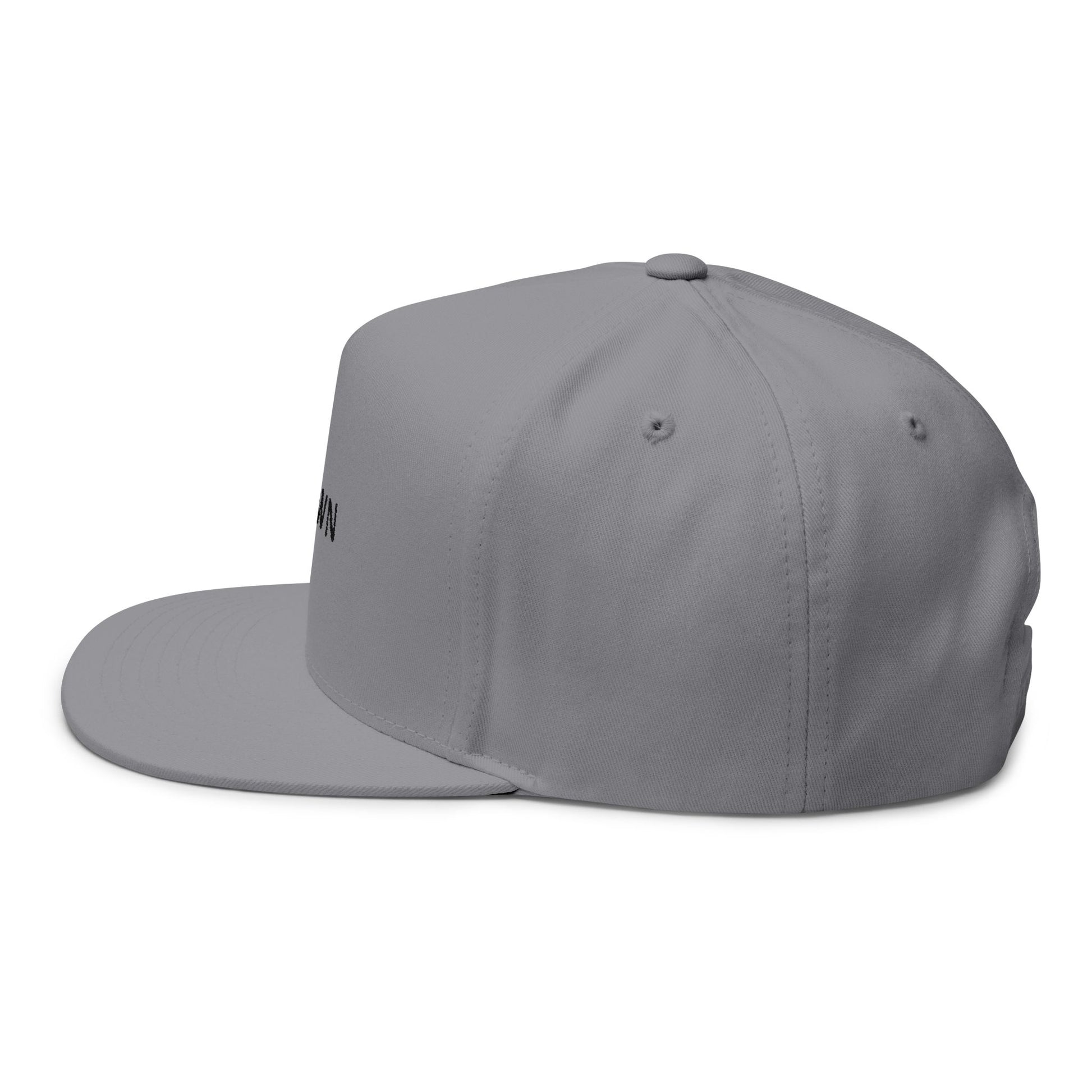 Abstract Red Flag Typography Fill Bill cap - snazzymerch