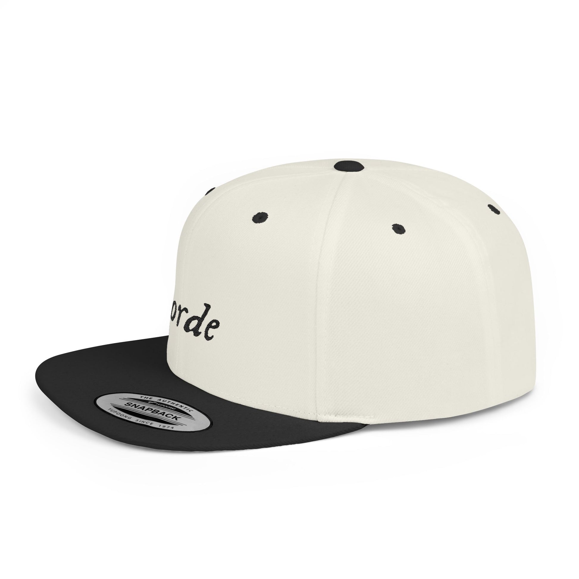 Classic Blackout Flat Bill Snapback - snazzymerch
