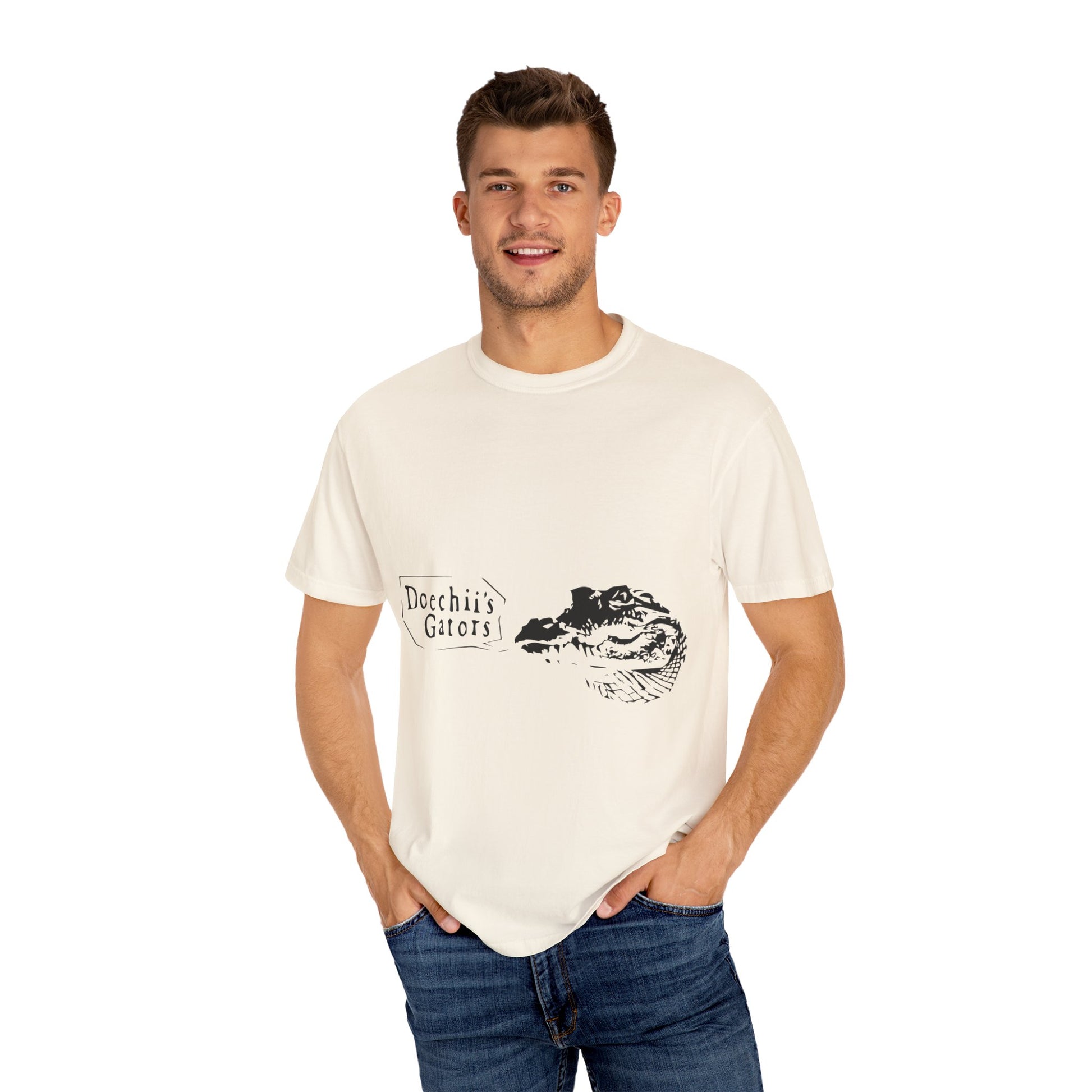 Text Graphic Unisex Garment-Dyed T-shirt - snazzymerch