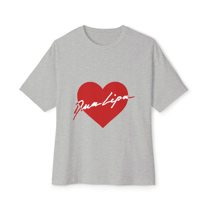 Heartbeat Love Unisex Oversized Boxy Tee - snazzymerch