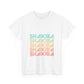 Retro Pop Lines Unisex Heavy cotton tee Printify
