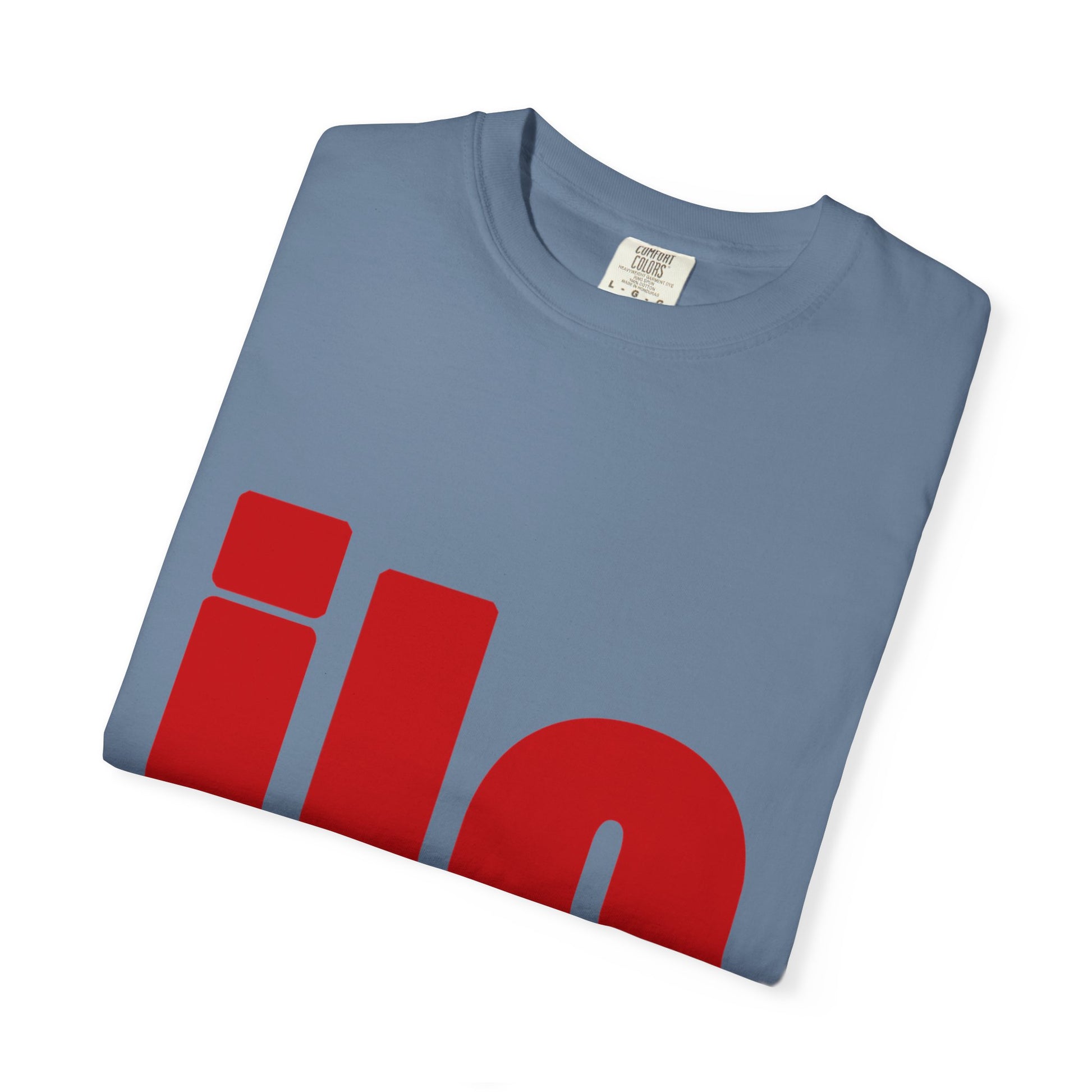 Billie Eilish Inspired Dyed T-shirt – Bold Red Block Edition Printify