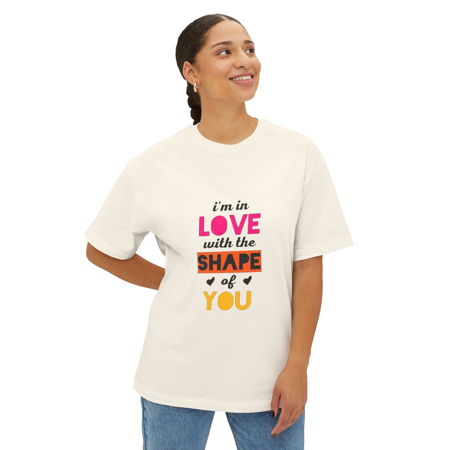 Copy of Copy of  Orange Divide Symbol Oversized Boxy Tee Printify