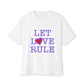 Let Love Rule (Remix) Unisex Oversized Boxy tee Printify