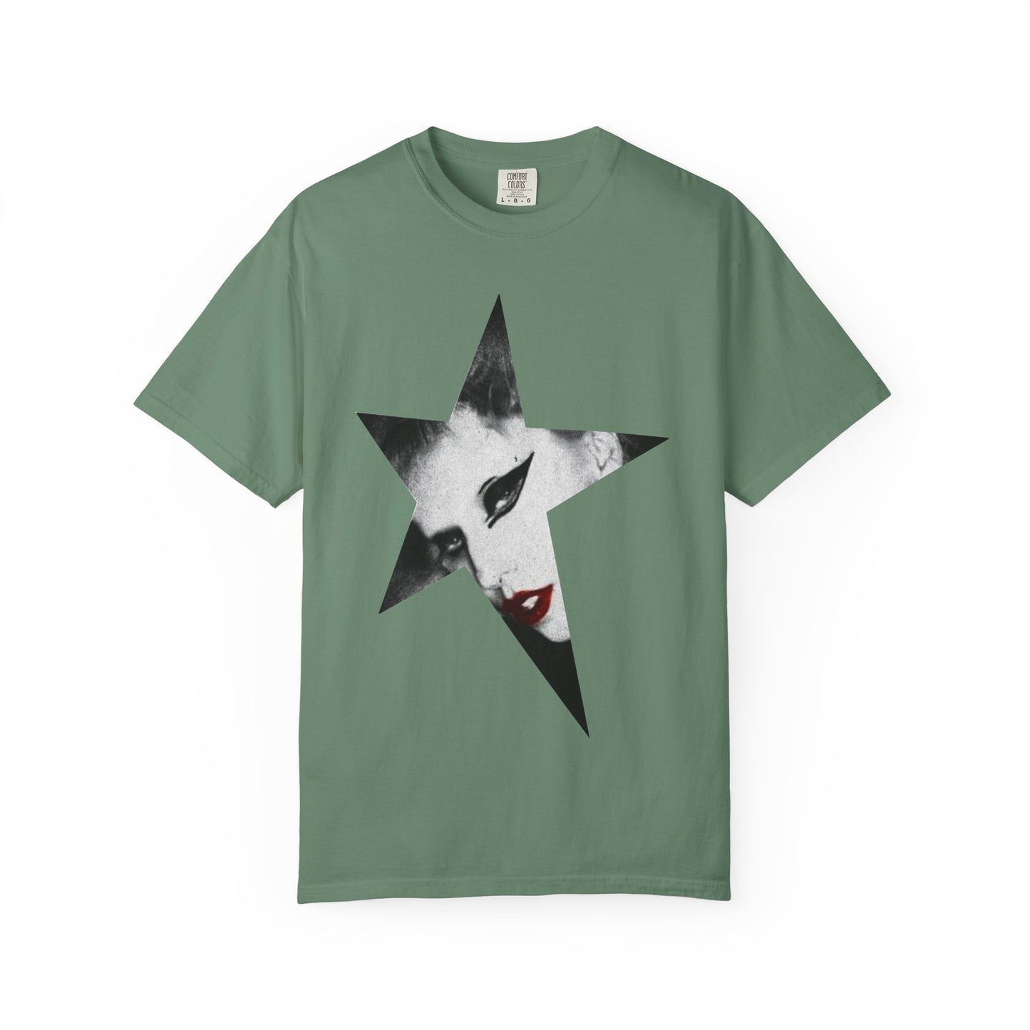 Born This Way Star Face-Unisex Dyed Tshirt Printify