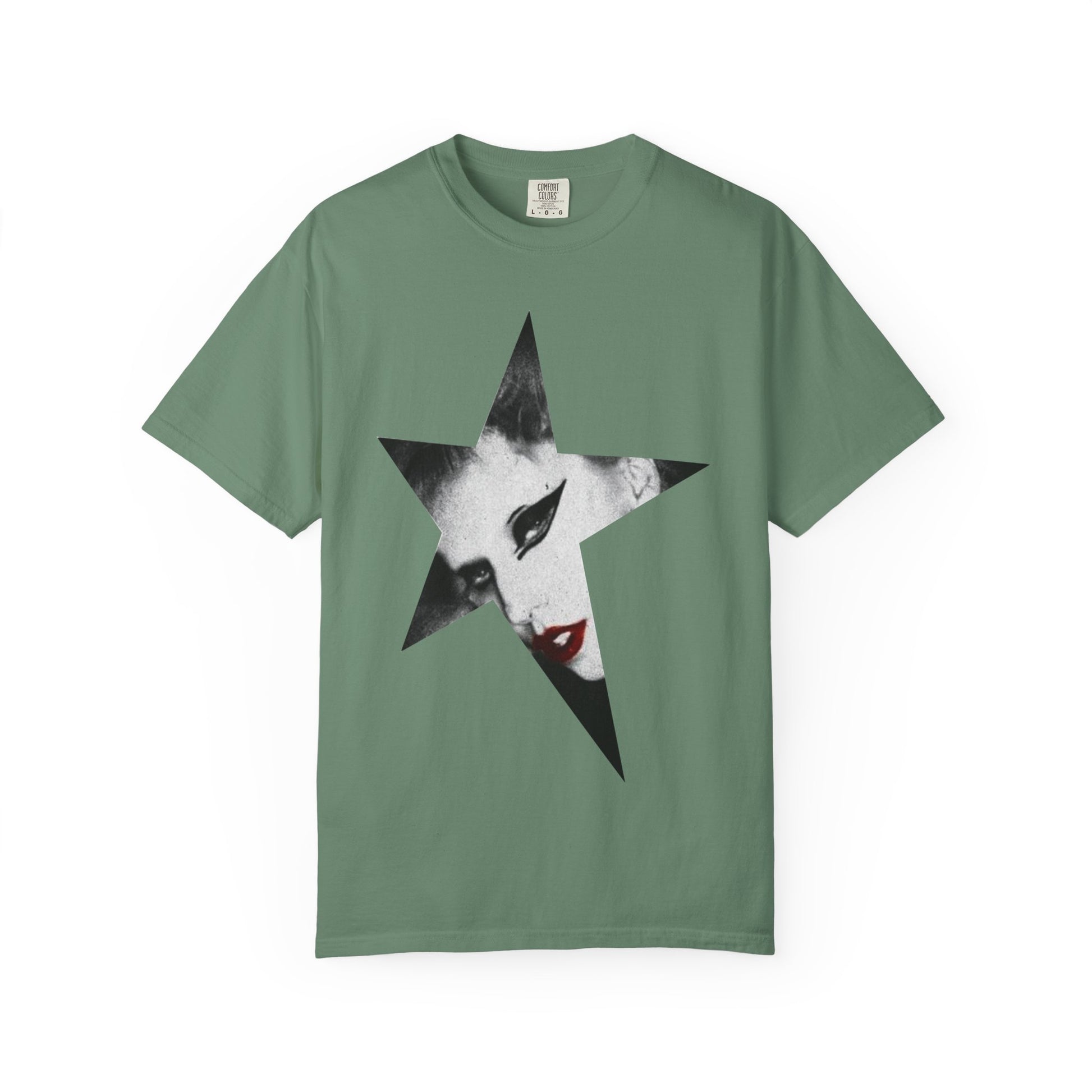 Born This Way Star Face-Unisex Dyed Tshirt Printify