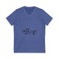 Cosmic Bloom Unisex Jersey Short Sleeve V-Neck Tee - snazzymerch