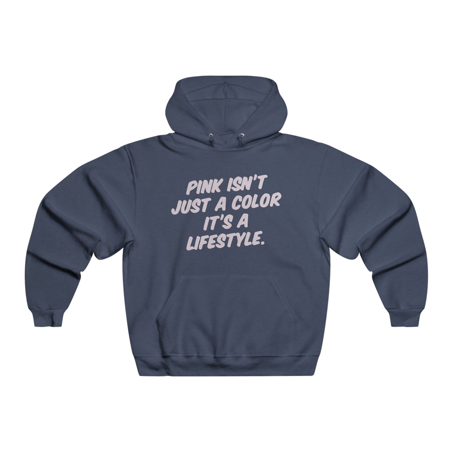 Lifestyle in Pink Men's NUBLEND® Hooded Sweatshirt - snazzymerch