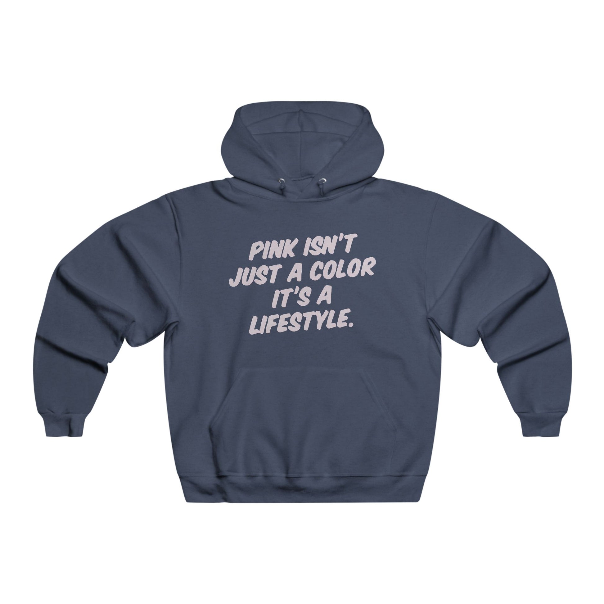 Lifestyle in Pink Men's NUBLEND® Hooded Sweatshirt - snazzymerch