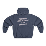 Lifestyle in Pink Men's NUBLEND® Hooded Sweatshirt - snazzymerch