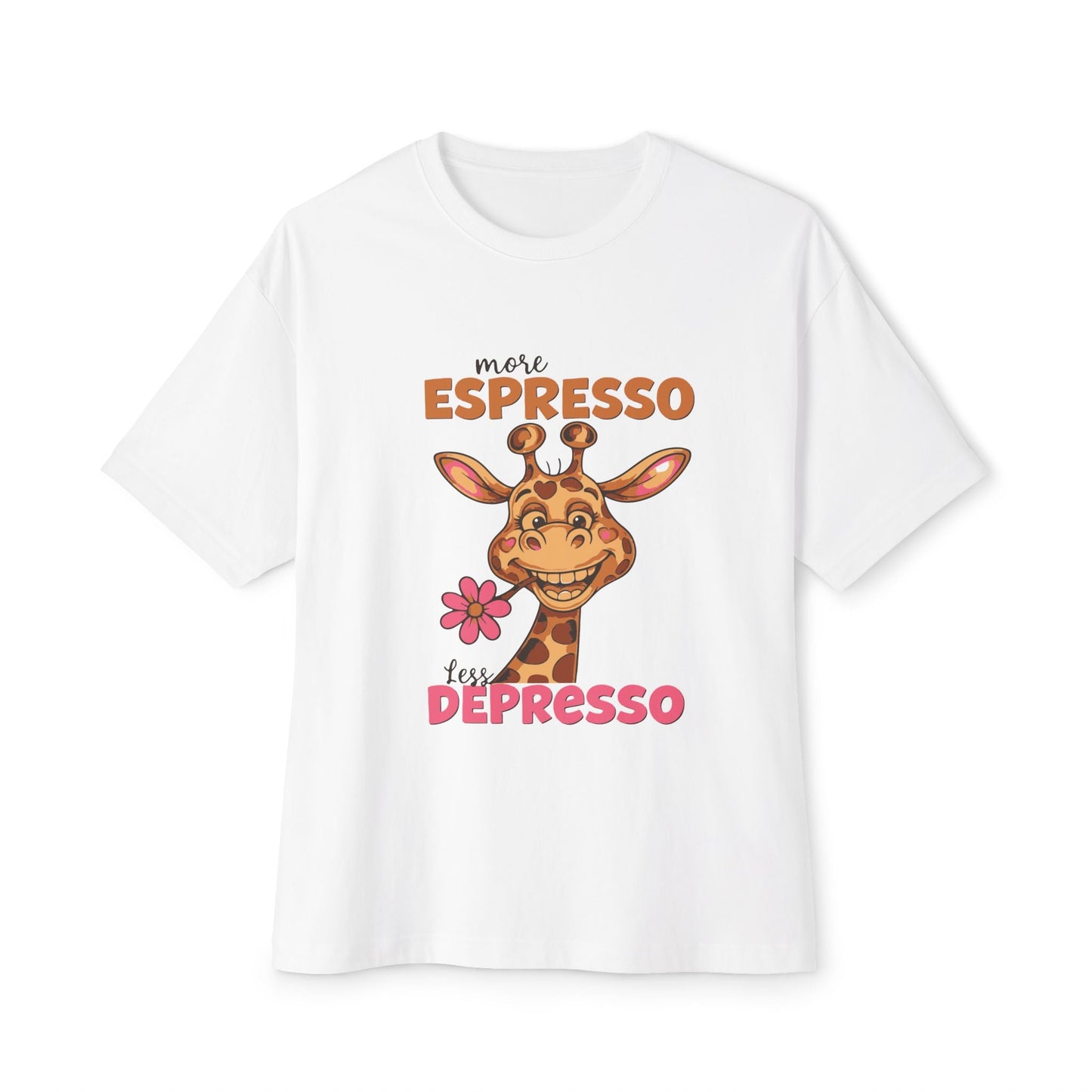 Oversized boxy Tee – Snazzy Espresso Edition Printify